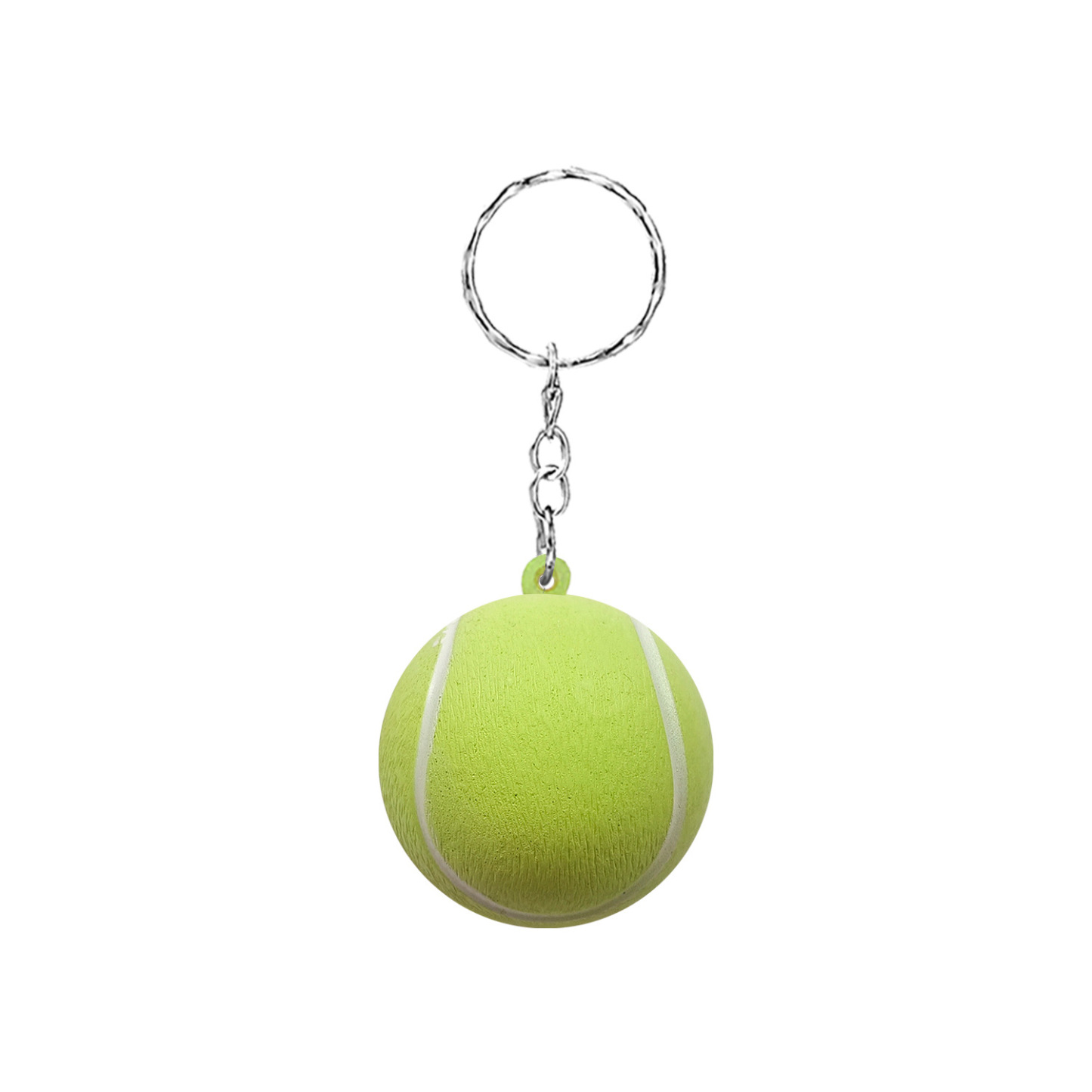PU Tennis Stress Ball Keychain