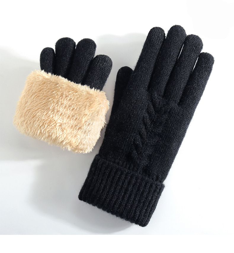 Warm Lady Touchscreen Knitted Gloves