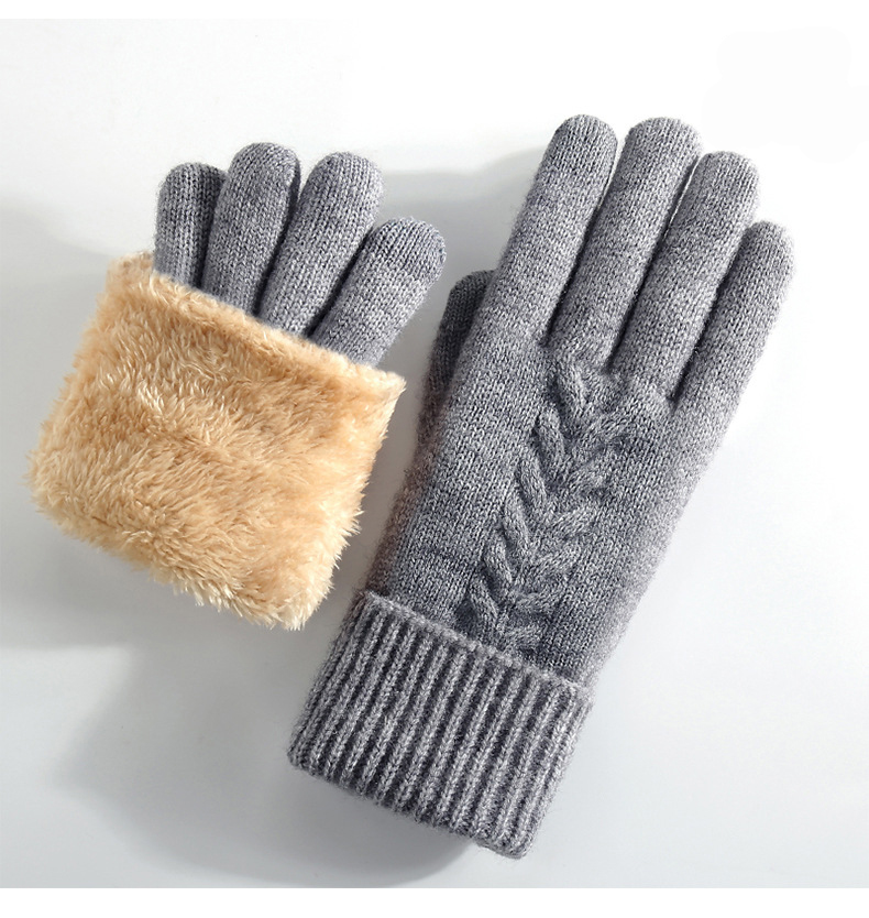 Warm Lady Touchscreen Knitted Gloves