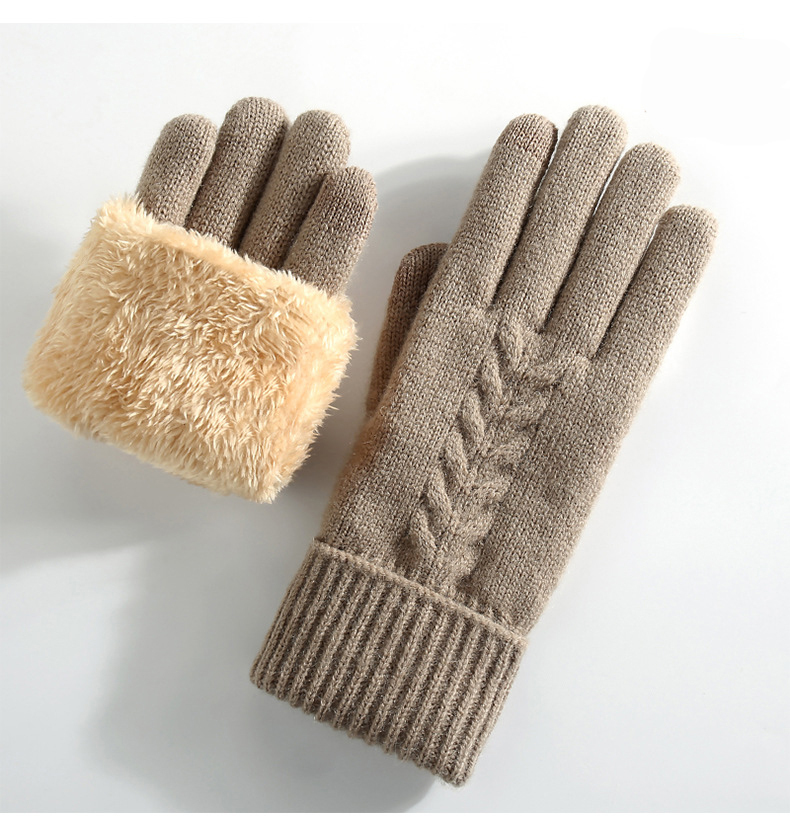 Warm Lady Touchscreen Knitted Gloves