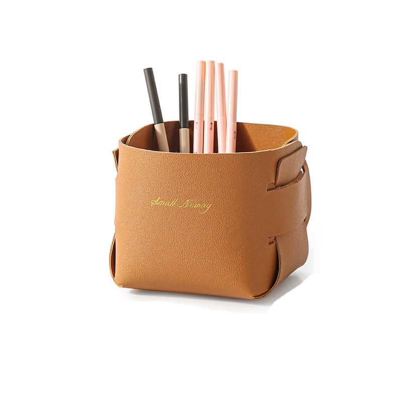 Foldable PU Desk Pen Organizer