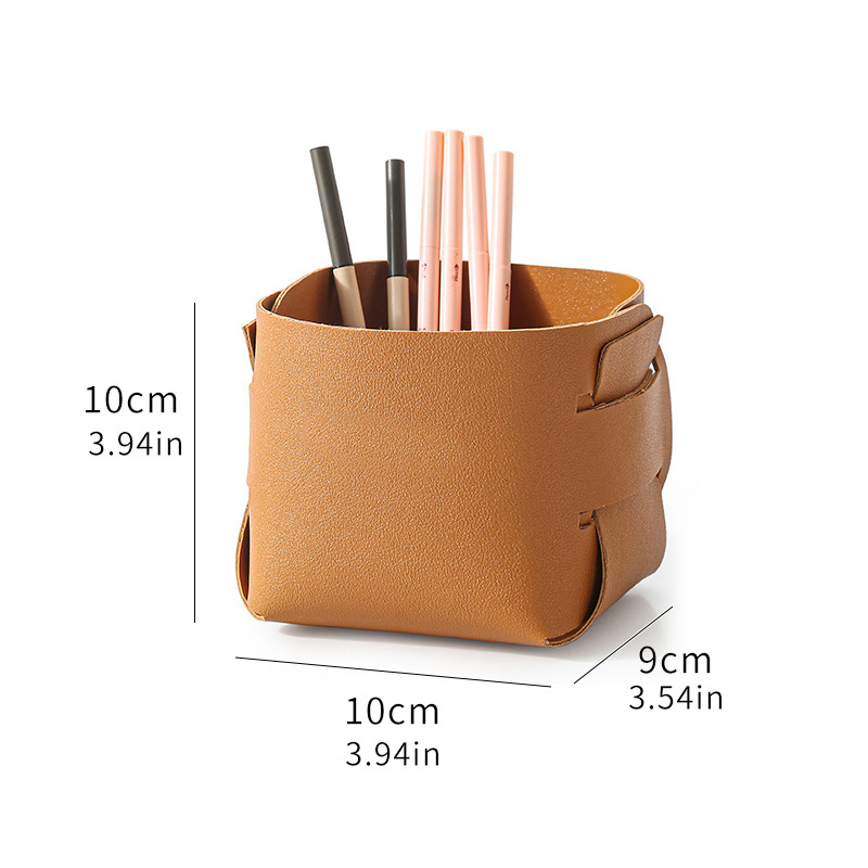 Foldable PU Desk Pen Organizer