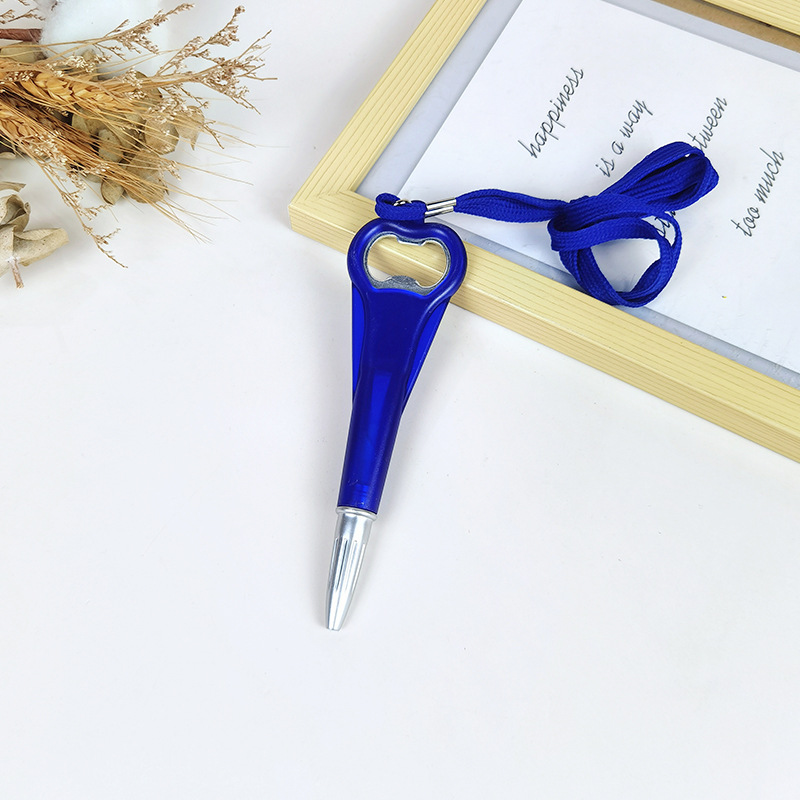 Cord Ballpoint Pen with Bottle Opener