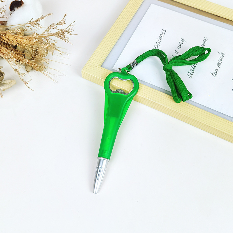 Cord Ballpoint Pen with Bottle Opener