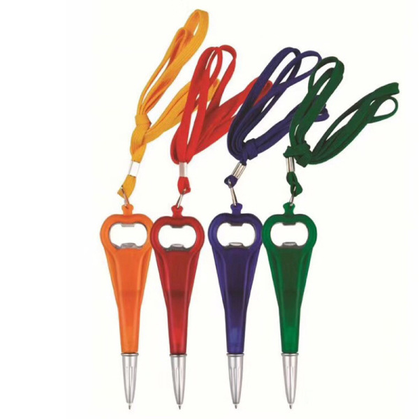 Cord Ballpoint Pen with Bottle Opener