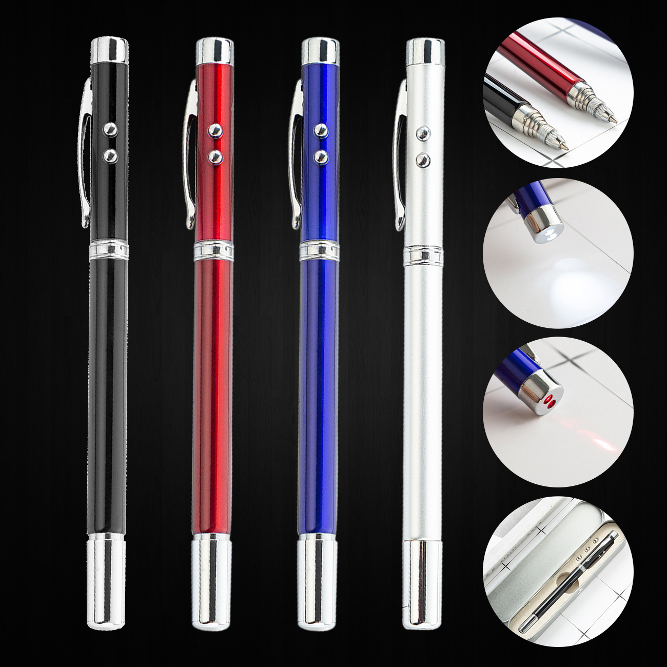 Retractable Multi-function Pointer Pen