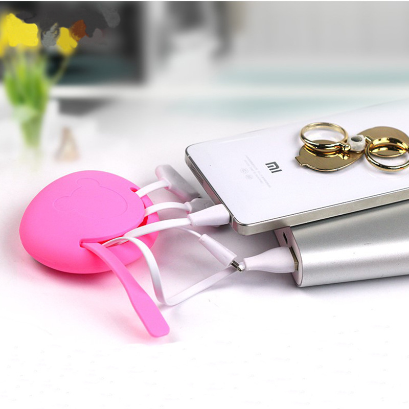 4 in 1 Multi-Function Data Cable with Silicone Case