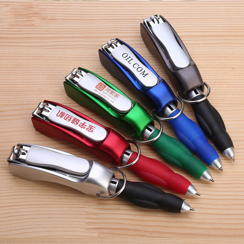 Folding Nail Clipper Pen with Keychain