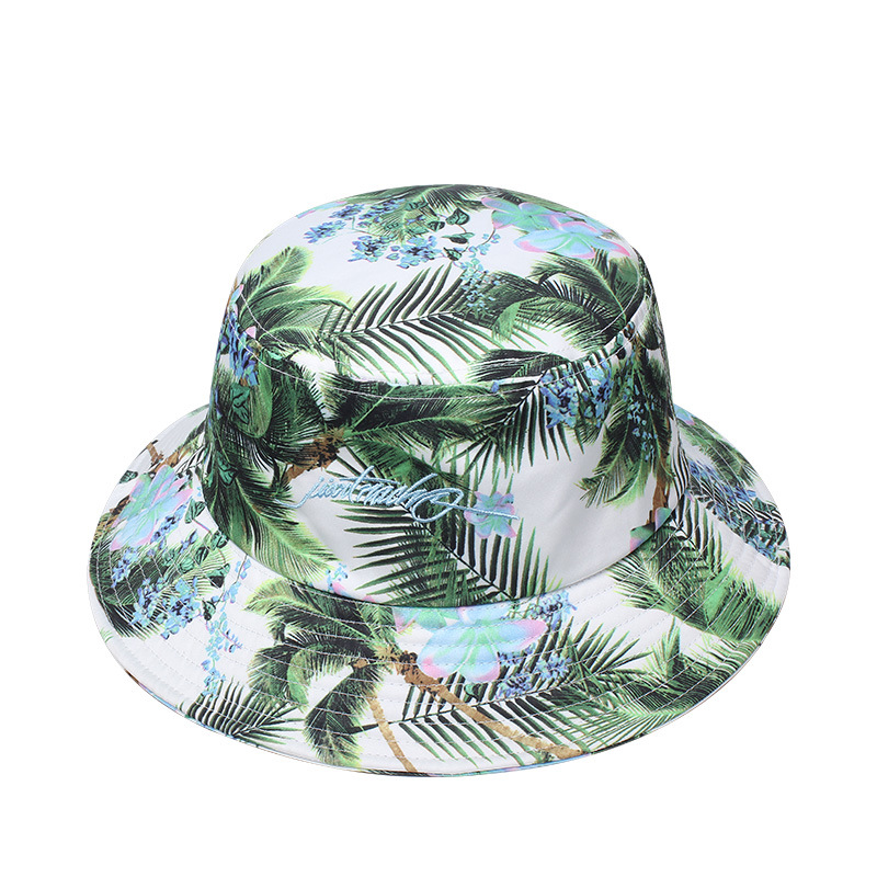 Plant Printed Sun Protection Bucket Hat