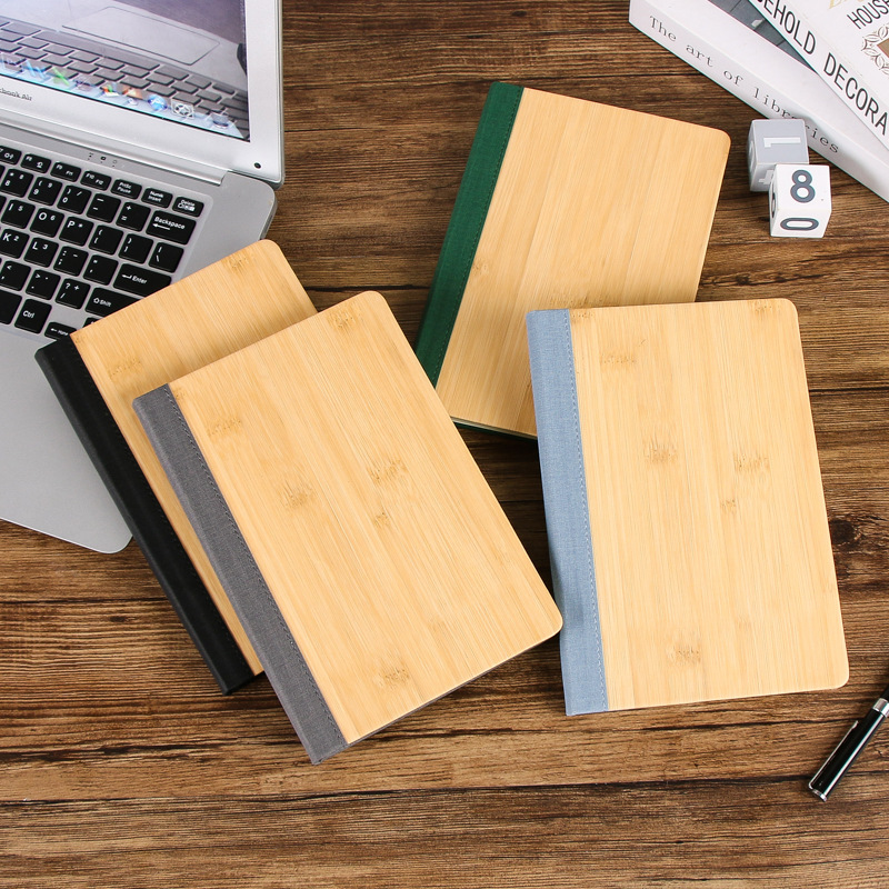 A5 Wood Grain PU Notebook