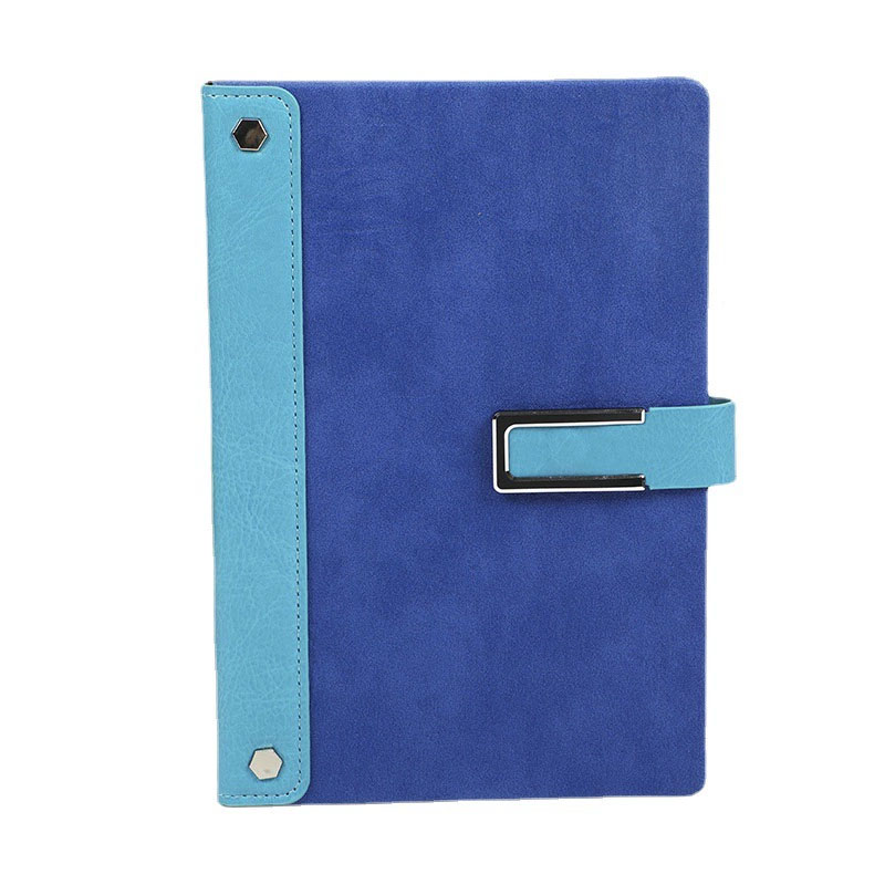 A5 Leather Notebook with Strap Closure