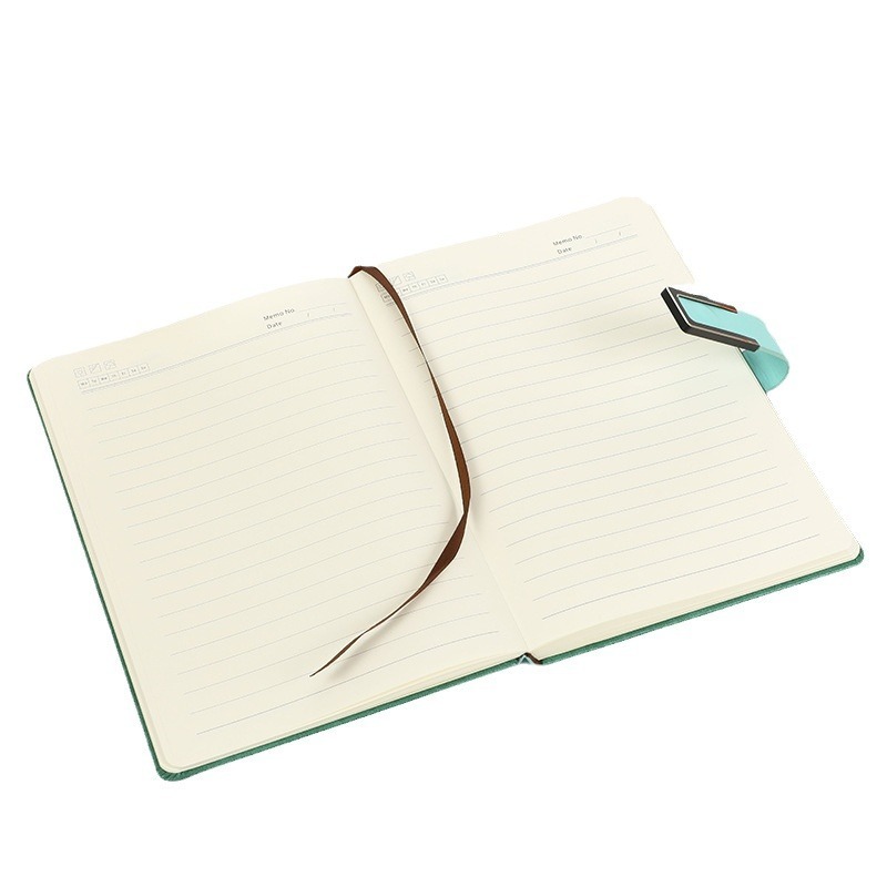 A5 Leather Notebook with Strap Closure