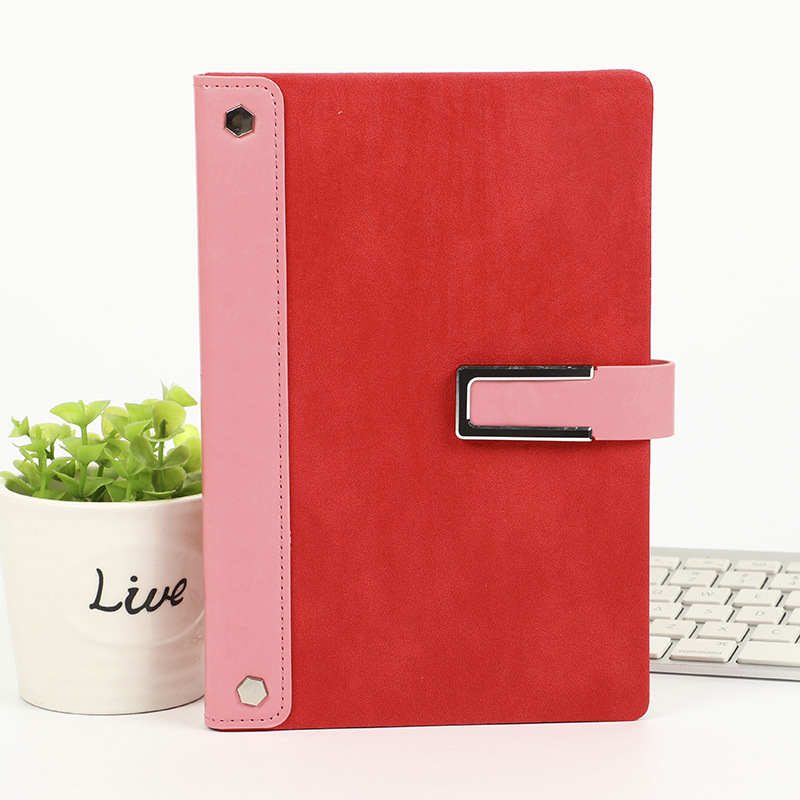 A5 Leather Notebook with Strap Closure