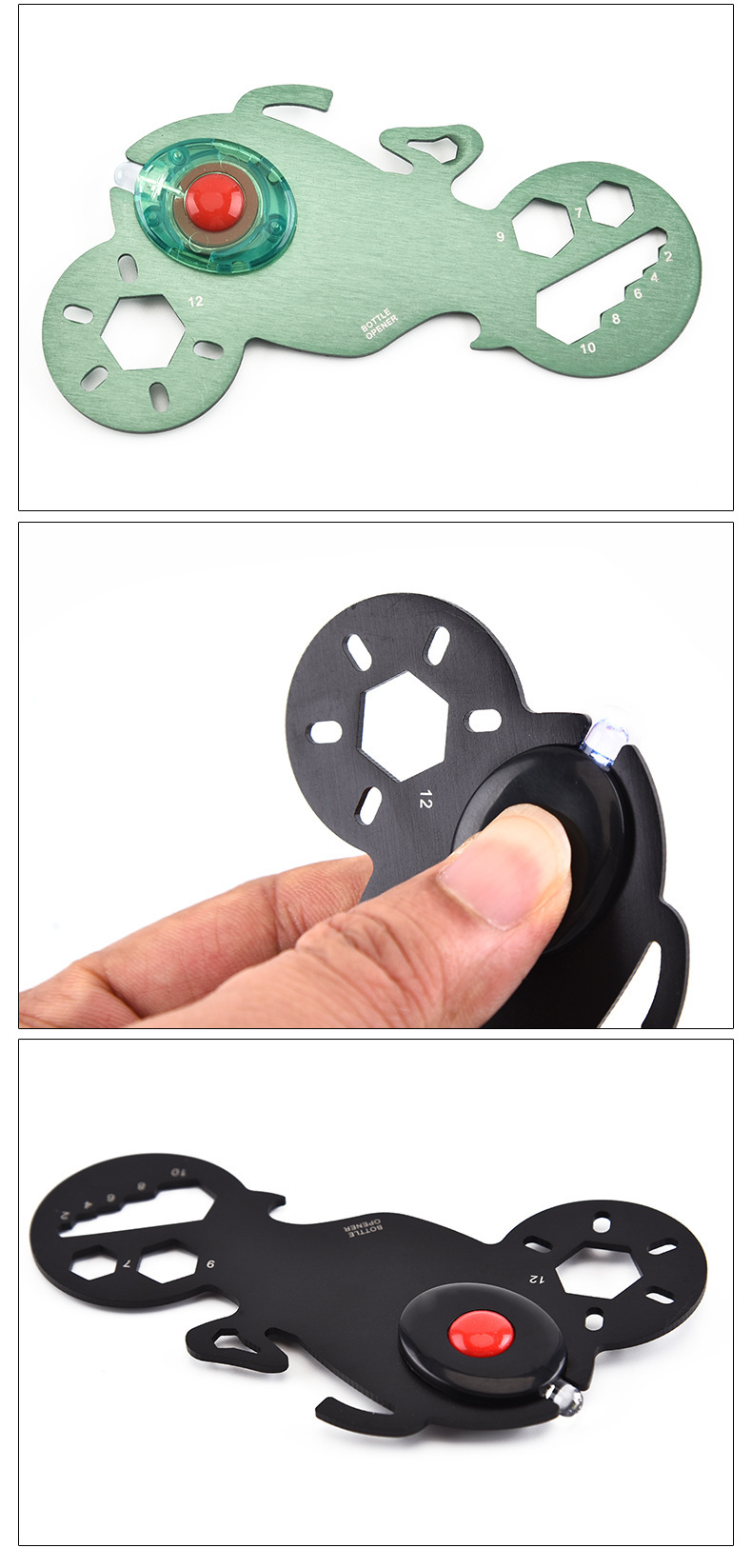  3 in 1 Motorbike Shaped Tool Card