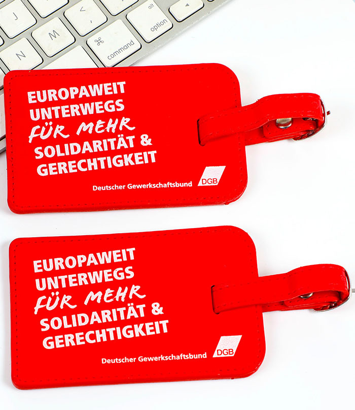 PU Leather Luggage Tag