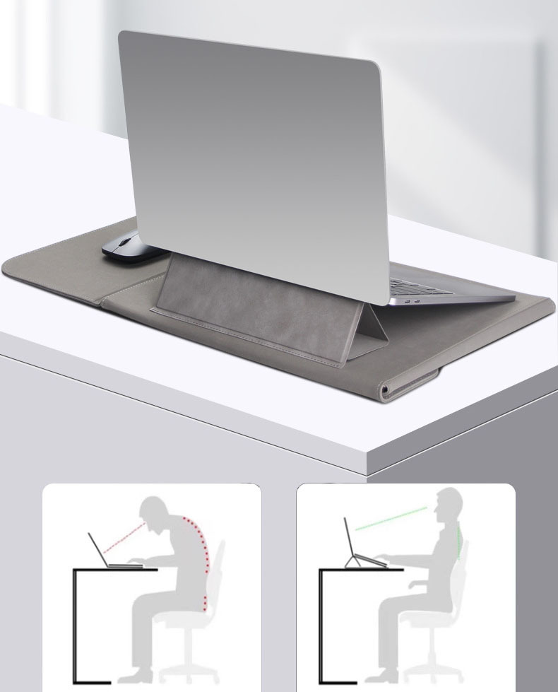 14" Foldable PU Laptop Sleeve