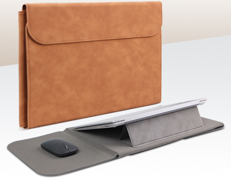 14" Foldable PU Laptop Sleeve