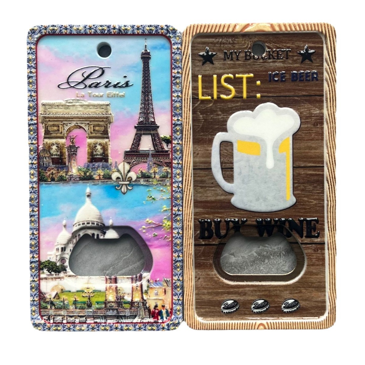 Full Color Beer Can Shaped Bottle Opener