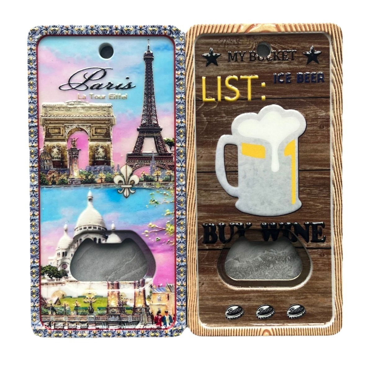 Full Color Beer Can Shaped Bottle Opener