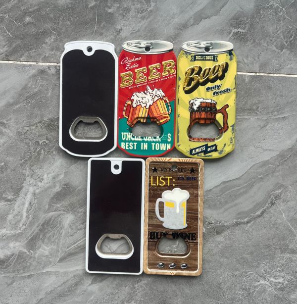 Full Color Beer Can Shaped Bottle Opener