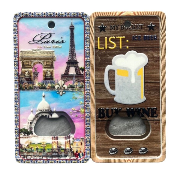 Full Color Beer Can Shaped Bottle Opener