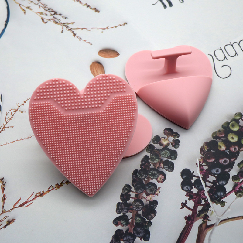 Heart Shaped Silicone Facial Brush