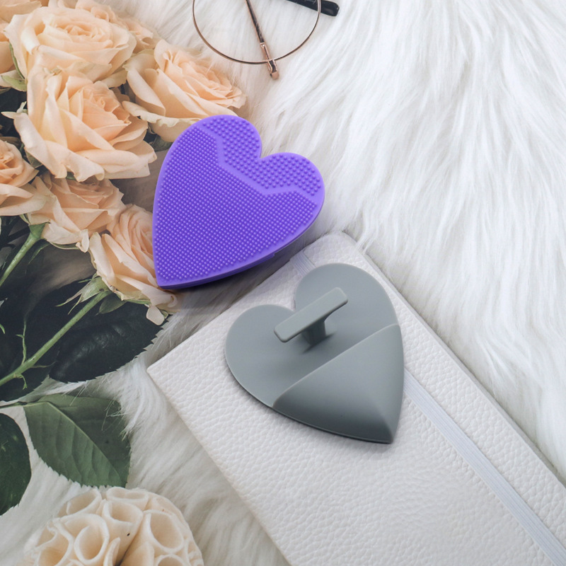 Heart Shaped Silicone Facial Brush