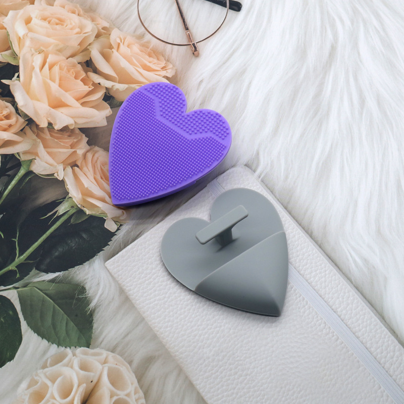 Heart Shaped Silicone Facial Brush