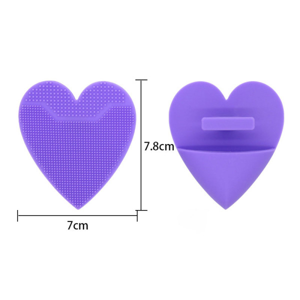Heart Shaped Silicone Facial Brush