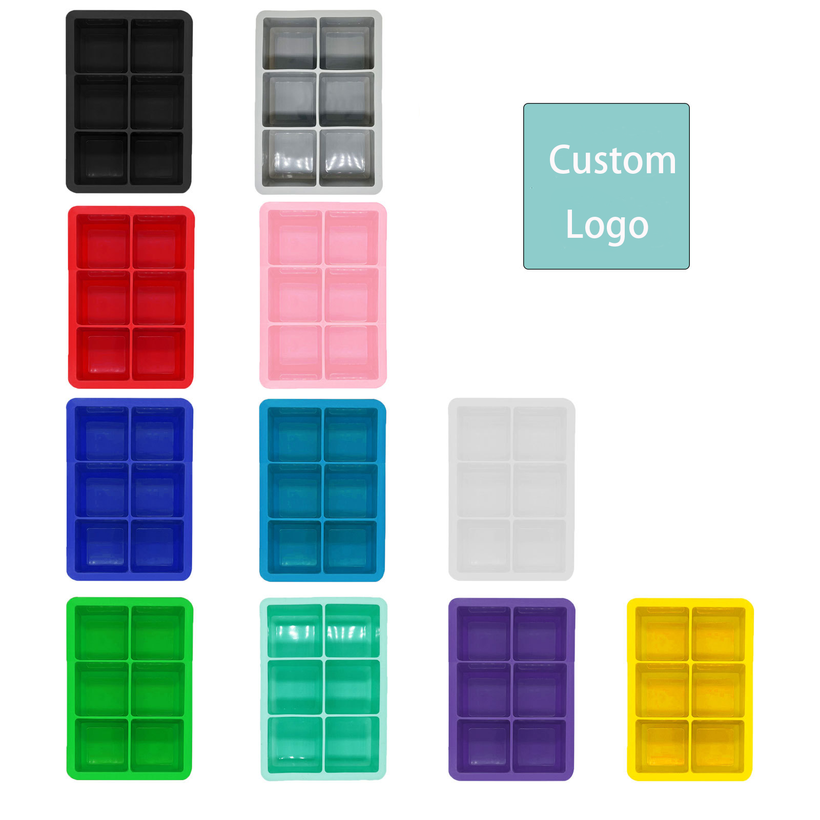 Rectangle Silicone Ice Cube Tray
