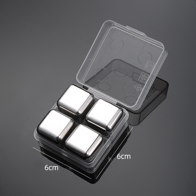 Stainless Steel Ice Cubes Set