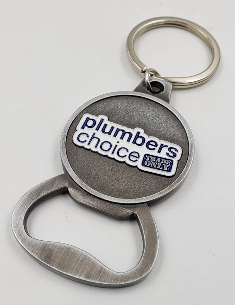 Metal Keychain with Bottle Opener