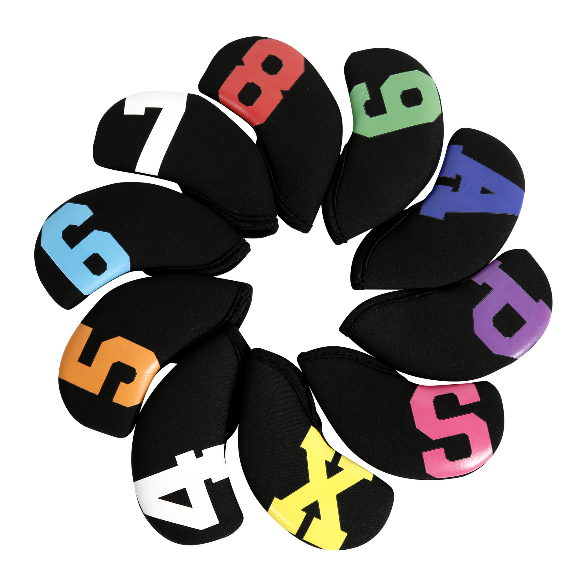 10 pcs Neoprene Golf Club Cover