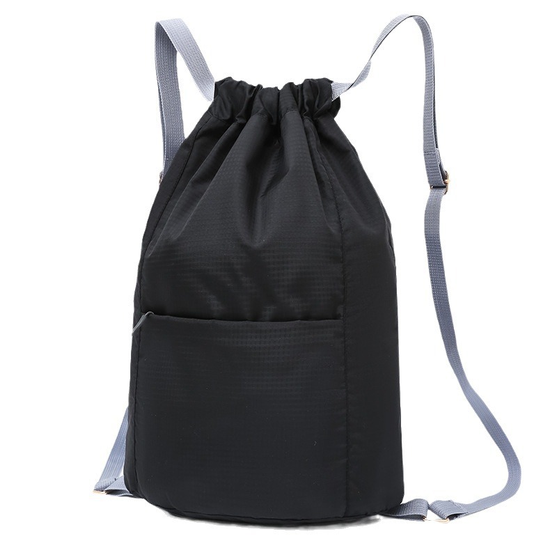 Foldable Drawstring Nylon Backpack