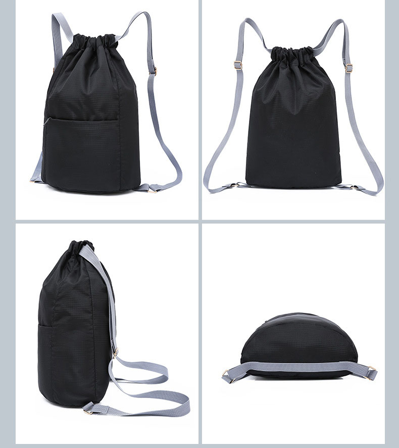  Foldable Drawstring Nylon Backpack