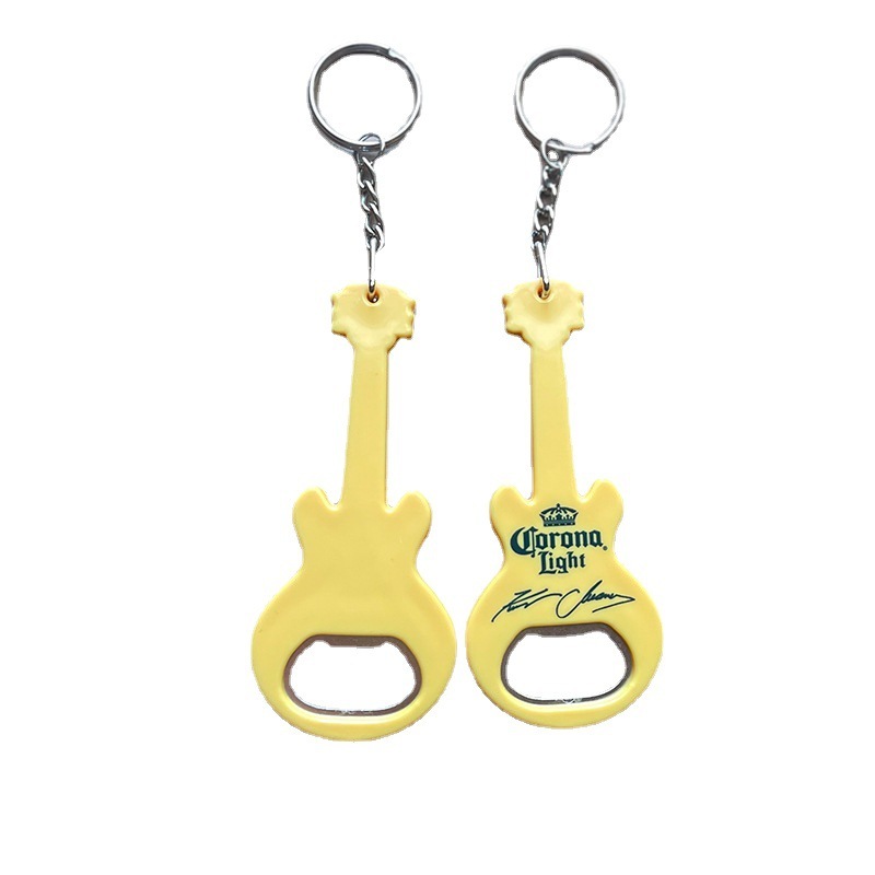 Guitar Shaped Bottle Opener with Keyring