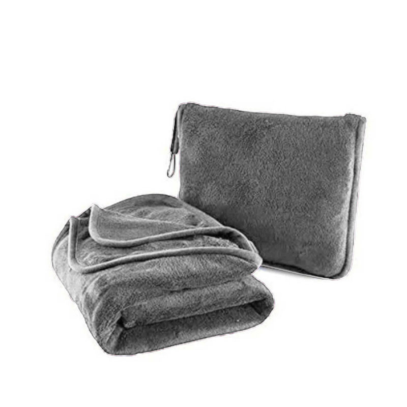 Fleece Travel Pillow Blanket
