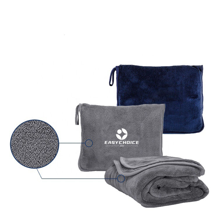 Fleece Travel Pillow Blanket