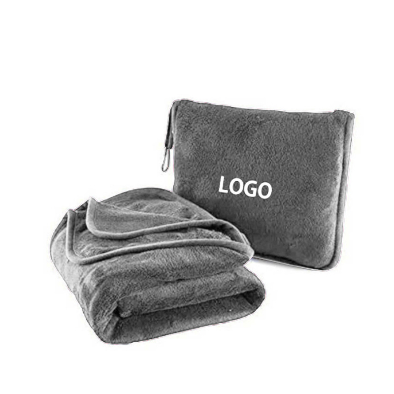 Fleece Travel Pillow Blanket