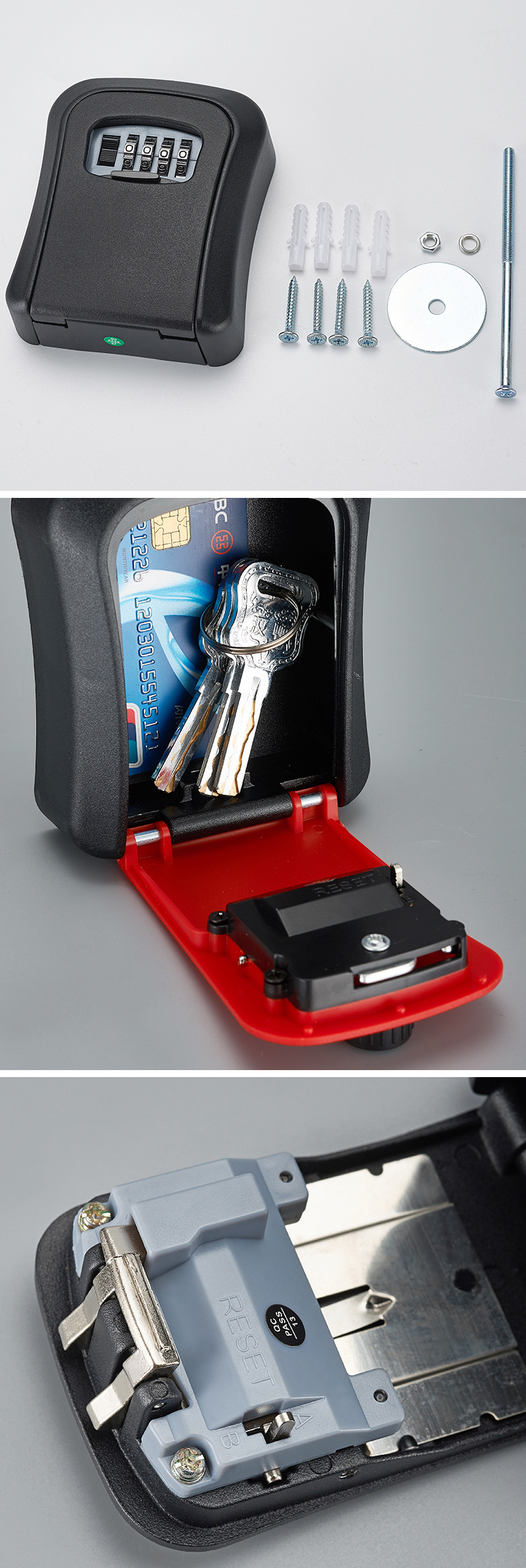 Aluminum Password Key Lock Box