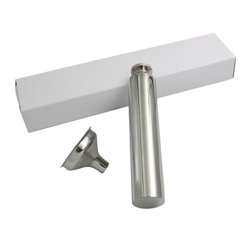 2 Oz Stainless Steel Flask with Funnel