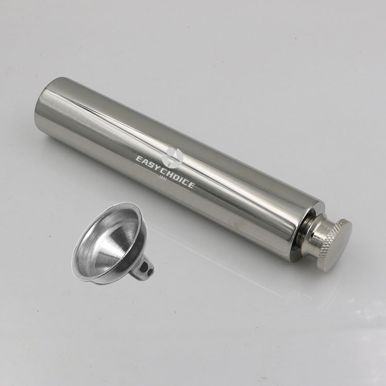 2 Oz Stainless Steel Flask with Funnel