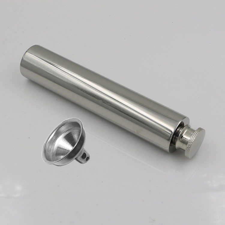 2 Oz Stainless Steel Flask with Funnel