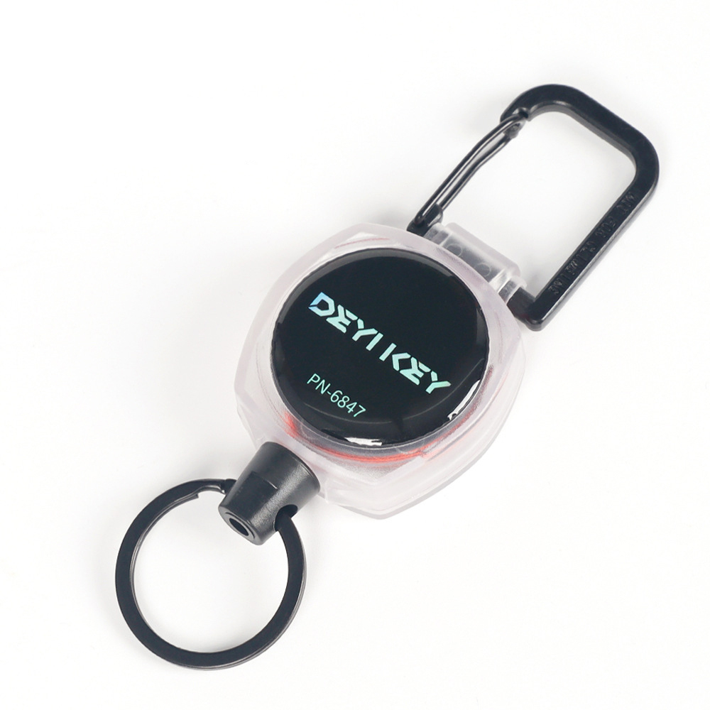 Badge Reel Keychain with Carabiner