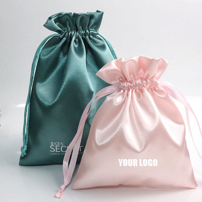 Satin Drawstring Jewelry Pouch