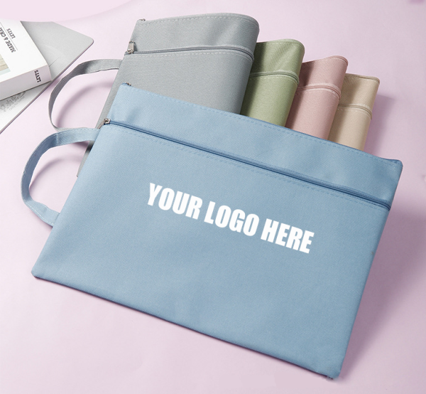 A4 Zippered File Pouch With Handle