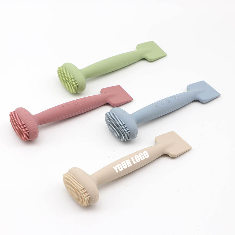 Double Ended Silicone Facial Mask&Cleaning Brush