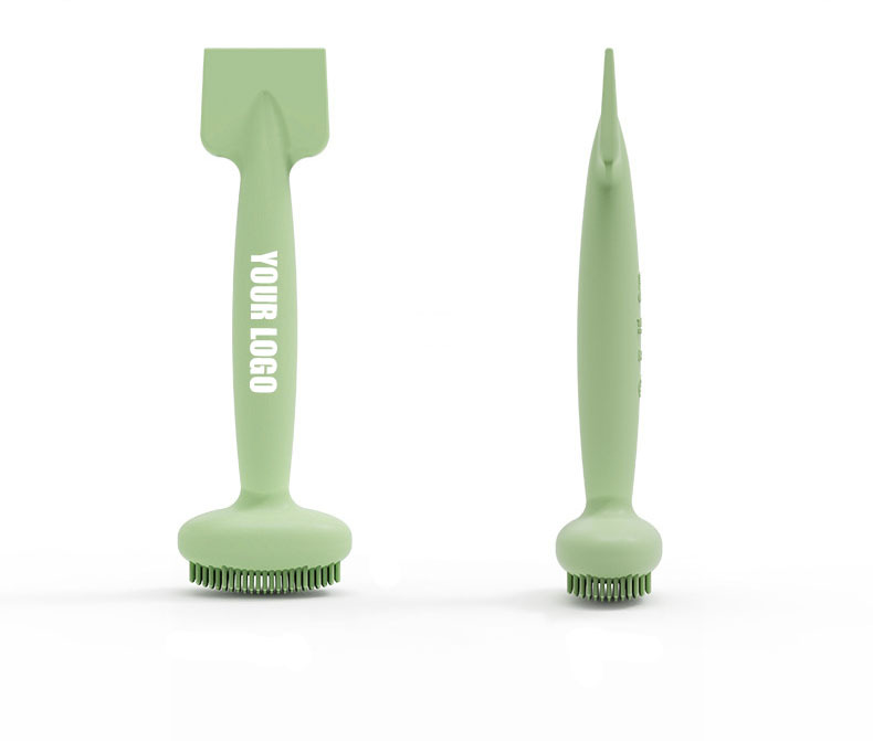 Double Ended Silicone Facial Mask&Cleaning Brush