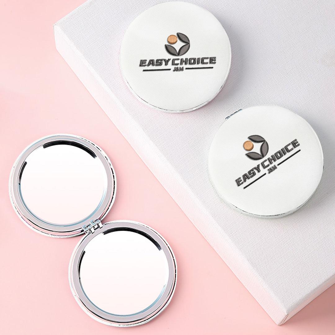 Small Embroidery Round Mirror