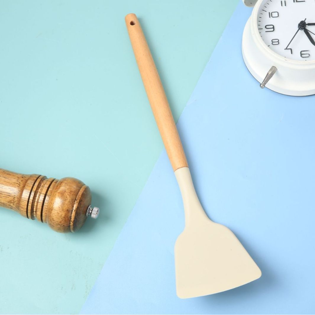 Wood Handle Silicone Spatula